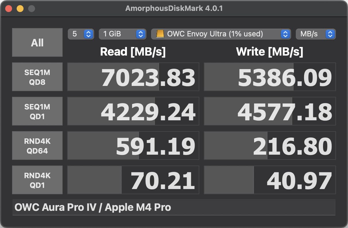 OWC 4TB Envoy Ultra Thunderbolt 5 Portable SSD Enclosure External Drive, Ultra Fast with TB5 Transfer Rates Over 6000MB/s, TB3, TB4 and USB4 Compatible, Works with Mac and PC customer photo 2