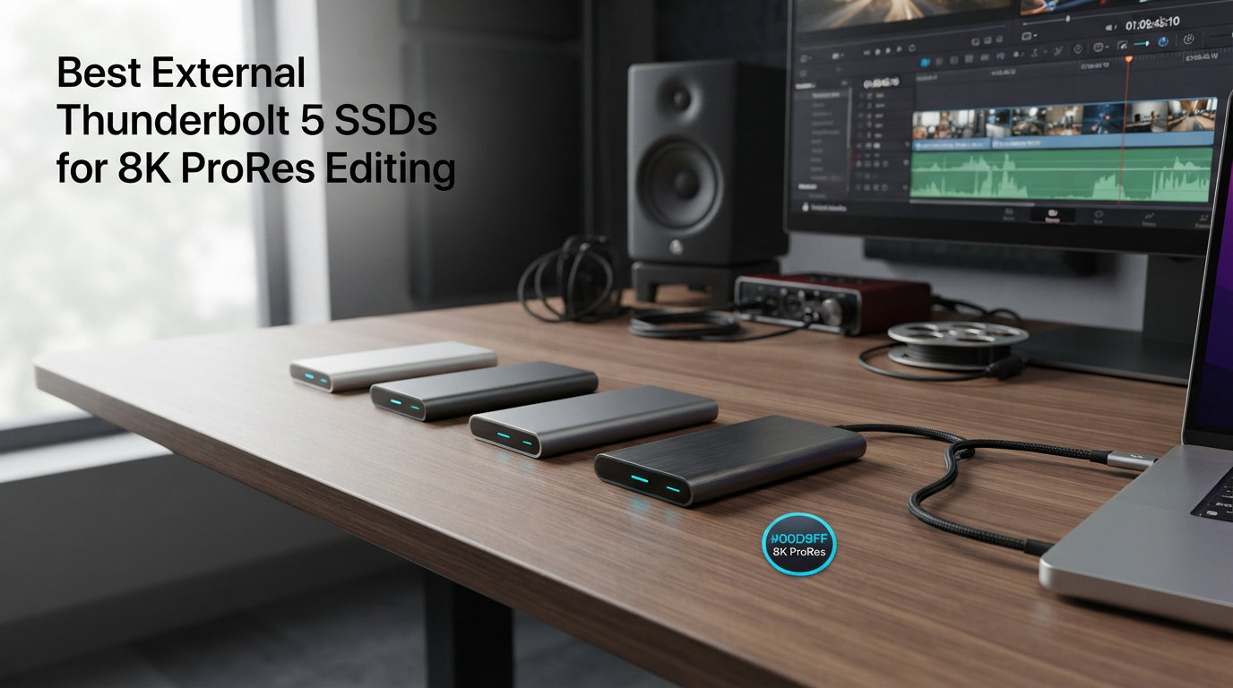 12 Best External Thunderbolt 5 SSDs for 8K ProRes Editing (2026)
