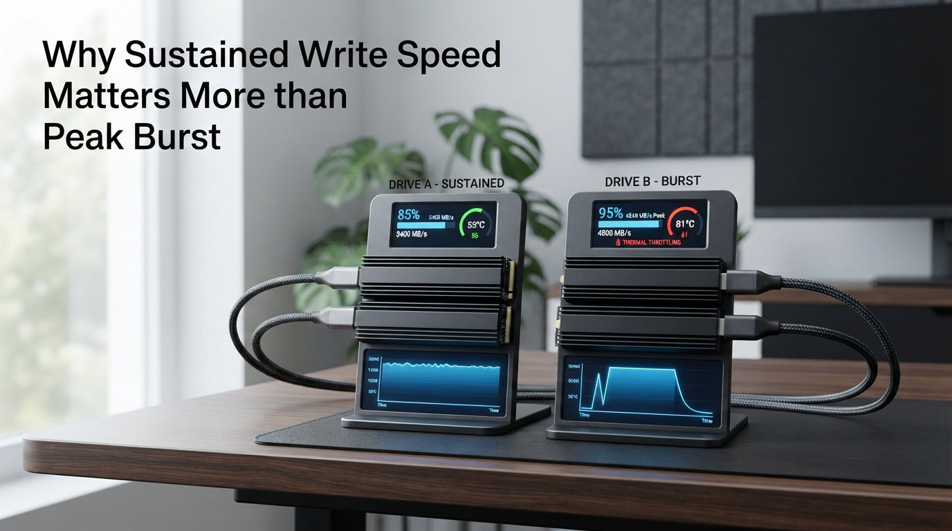 Why Sustained Write Speed Matters More than Peak Burst 2026